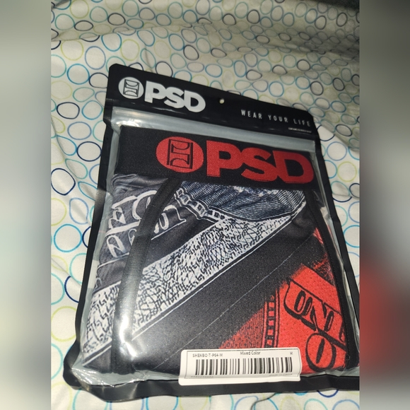 PSD Men's Red Washed Money Boxer Brief Size Medium - Picture 3 of 6